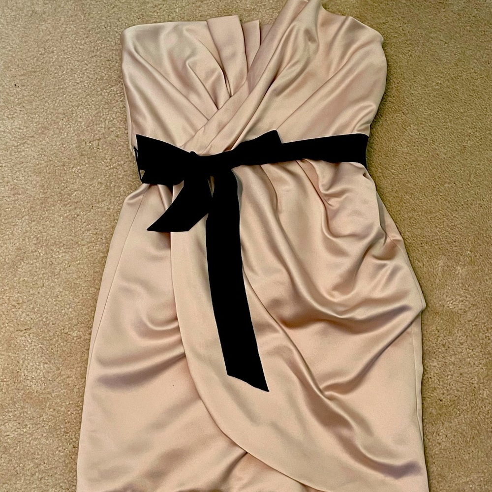 White by Vera Wang Satin Dress - Size 8